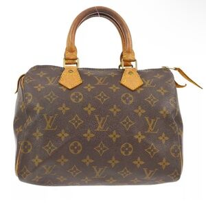 LOUIS VUITTON MONOGRAM SPEEDY 25 HANDBAG w/ box & unbranded crossbody strap